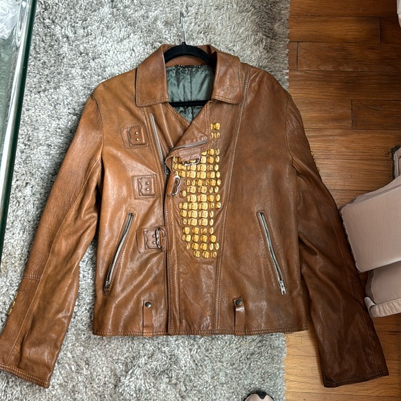 Men’s Cavalli Leather jacket - Picture 1 of 5